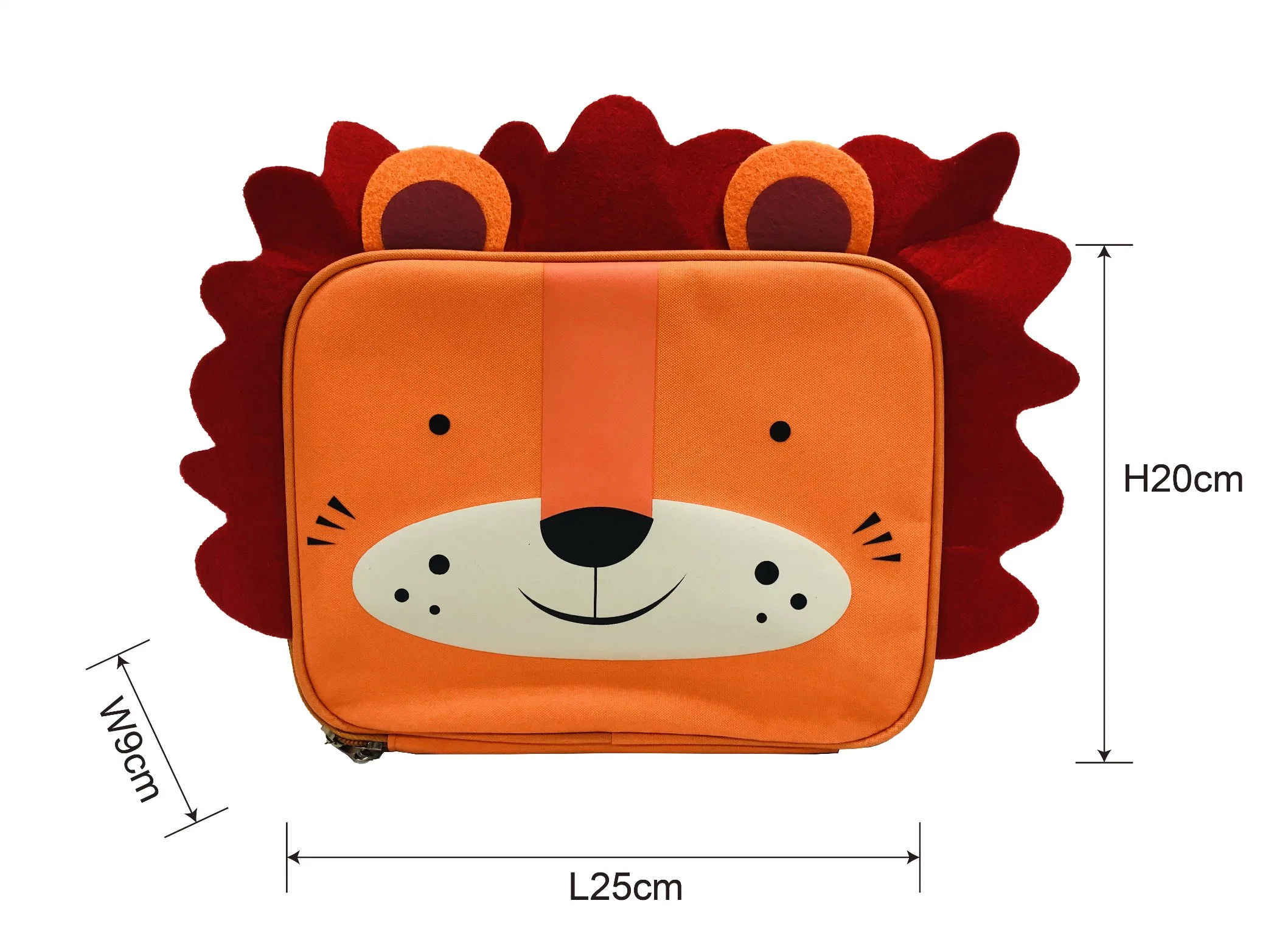 Kids Lunch Box Insulated Soft Bag Cooler Back to School Thermal Meal Tote Kit for Girls Boys Lion Style