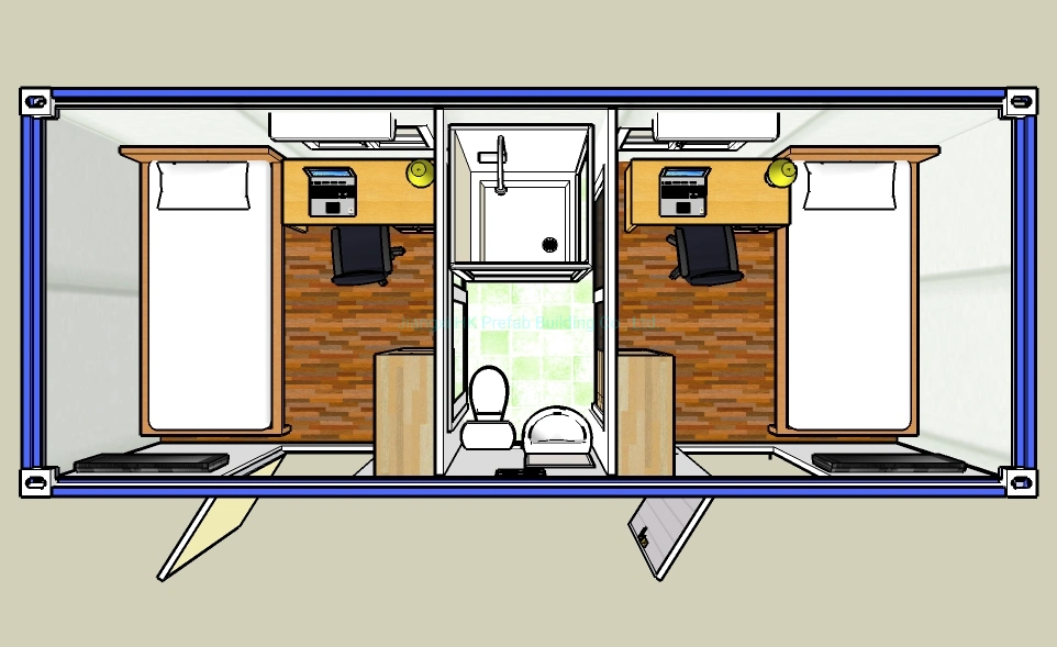 Low Cost Modular Prefab Affordable Flat Pack Container House /Dorm /Hospital /Hotel.