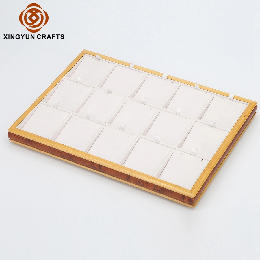 Wholesale Gift Organizer Wooden Jewelry Tray Custom Wood Painting Trays for Pendant Necklace