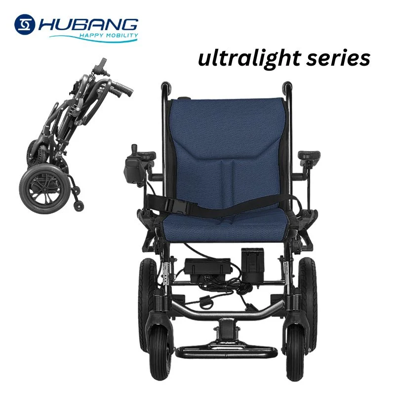 Lightweight Foldable Smart Remote Control Power Removable Motor Electric Wheelchair with Anti-Tipper