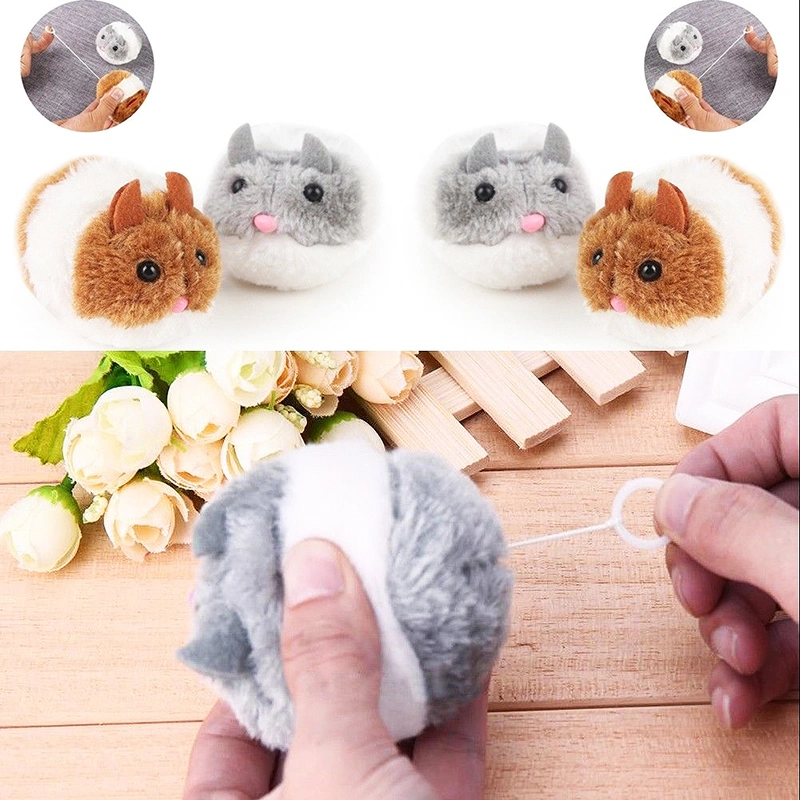 Interactive Cat Toy Automatic wind-up Mouse Plush Brinquedo Pet