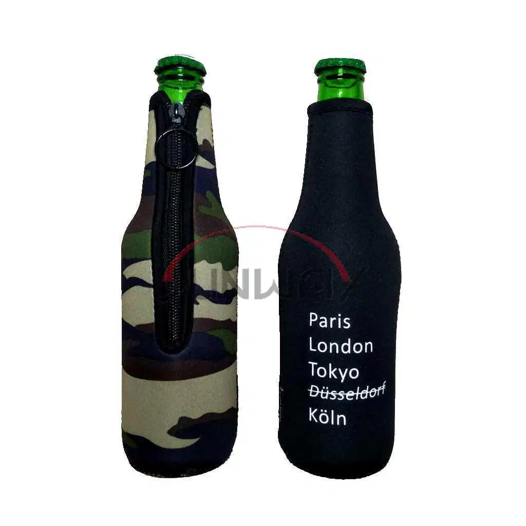 Impressão personalizada isolados em neoprene beber cerveja Suporte para garrafas de bebidas (BC0085)