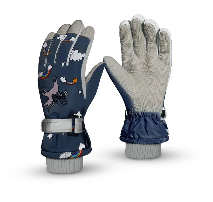 Kid Ski Outdoor Warm Waterproof Cartoon Sport Gloves