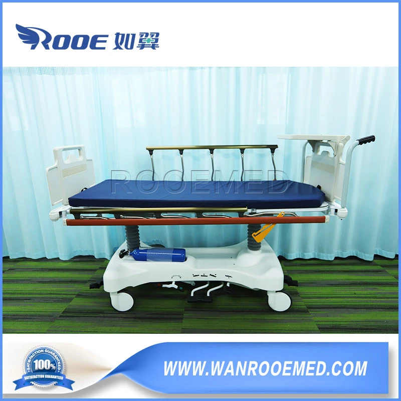 Multi-Function Hydraulic Hospital Patient Transfer Trolley Bed Stretcher for Emergency Room, ICU