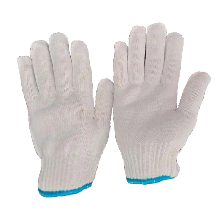 Cotton Safety Gloves Abrasion-Resistant Lampshade Cotton Exit Yarn White Cotton Safety Gloves