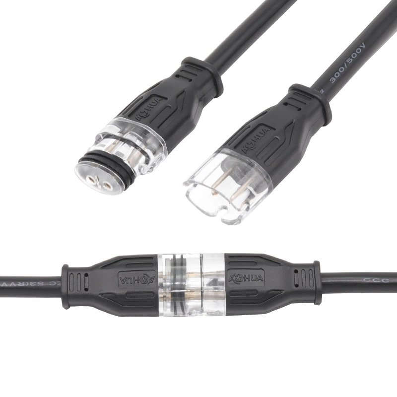 3 Pin Extension Cord IP65 Q13 15A LED Male Female Waterproof Electrical Cable Connectors