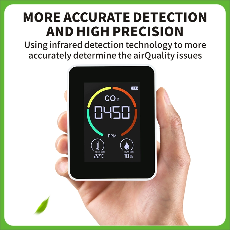 Kohlendioxid-Detektor Temperatur Feuchte Test 3 in 1 CO2 Monitor Testen