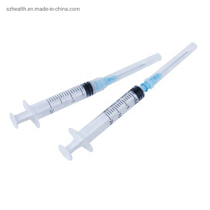 2ml Disposable Plastic Syringe with Needle Lure Lock