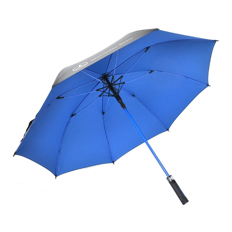 Côtes en fibre de verre de haute qualité de la poignée de couleur correspondantes parapluie d'affaires 27"*8K