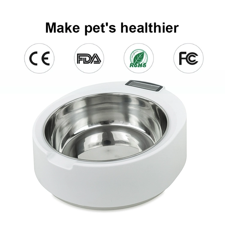 Electronic Pet Food Scale Stainless Steel Bowl