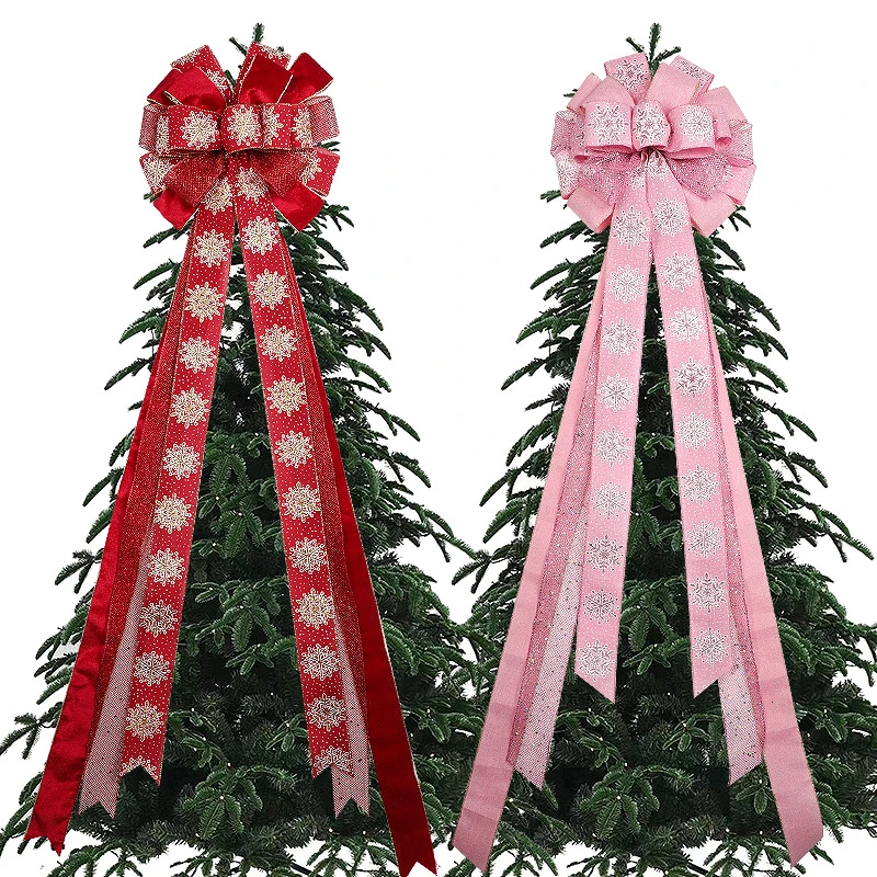 Feriado rústico Natal decorativas arcos floco de Arcos de estopa