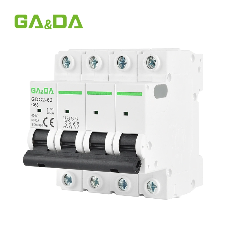 Gada 230V 400V 4 Pole Air MCB-Leistungsschalter