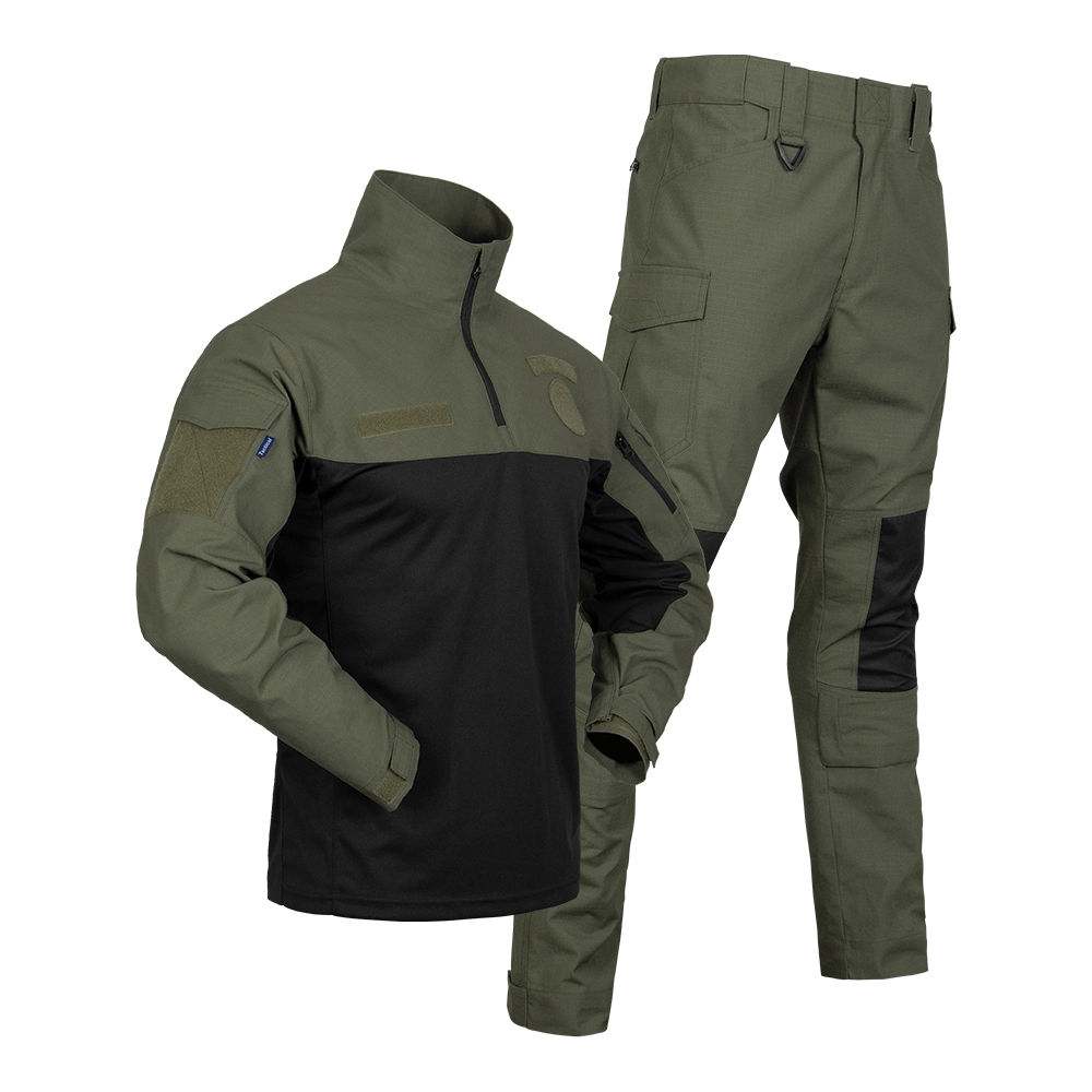 Homem Army militar estilo uniforme forças especiais combate camisa &amp; Calças SET Camouflage Tactical Suit