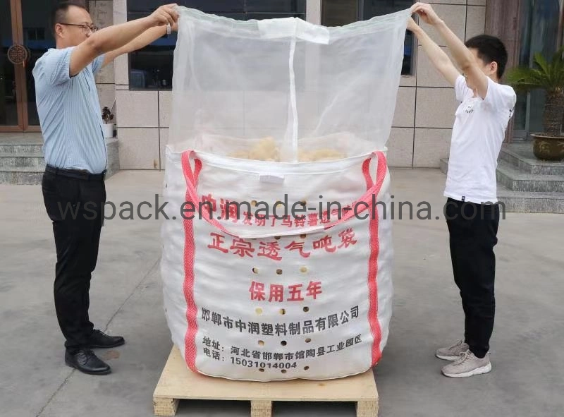 Breathable Fabric Body FIBC Manufacturer 1 Ton Bag Net PP Material