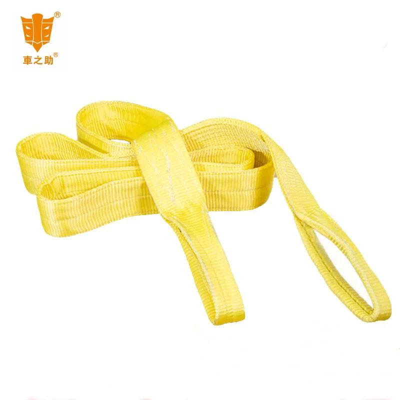 100% Polyester Eye-Eye Lifting Belt Made in China Material Handling Industrial Lifting