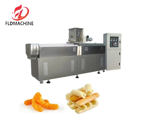 Automatic Expanded Double Screws Crispy Leisure Food Extruder Machinery