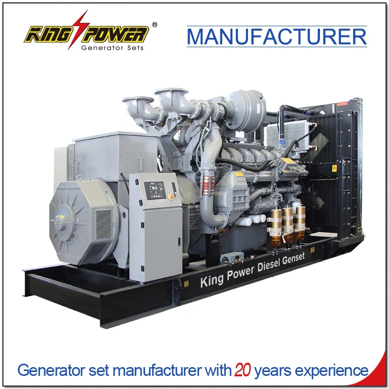 Prime Power 1300kVA Yuchai Weichai 380V220V Portable Silent Open Type Diesel Generator