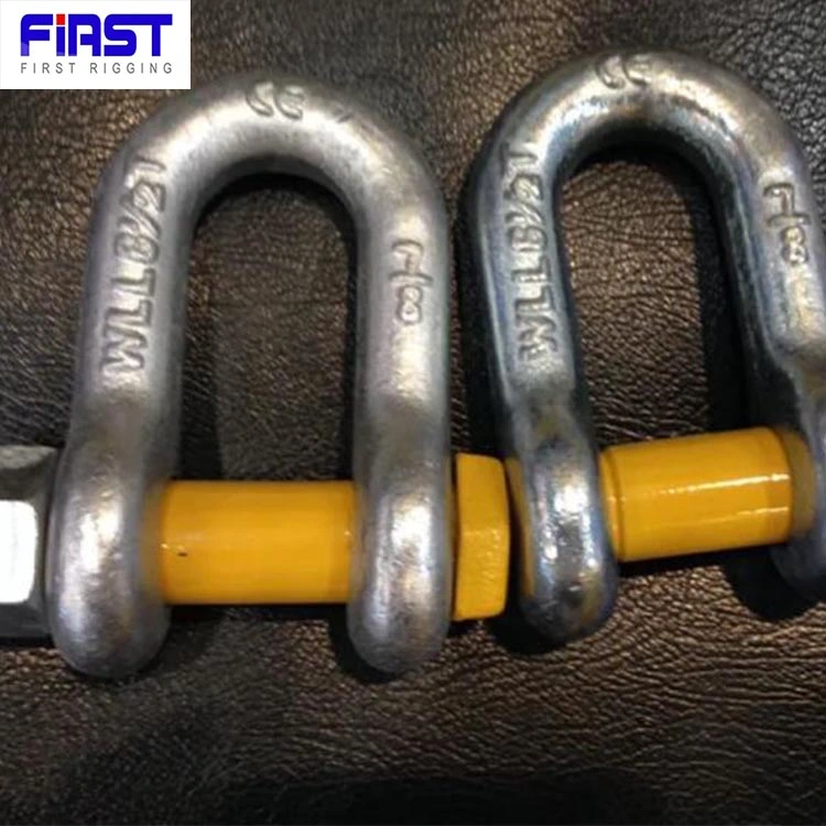 G2150 Drop Forged Lifting Marine Bolt Type Safety Pin D Shackle