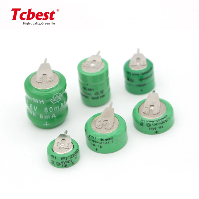 3.6V Ni-MH Button Cell Rechargeable Battery Pack