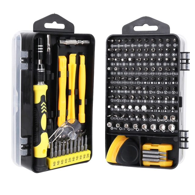 Schraubendrehersatz 138 in 1 Präzisions-Torx-Bits magnetisch Phillips Hex Bit Set Handy Reparatur Handwerkzeuge Kit Tragbar