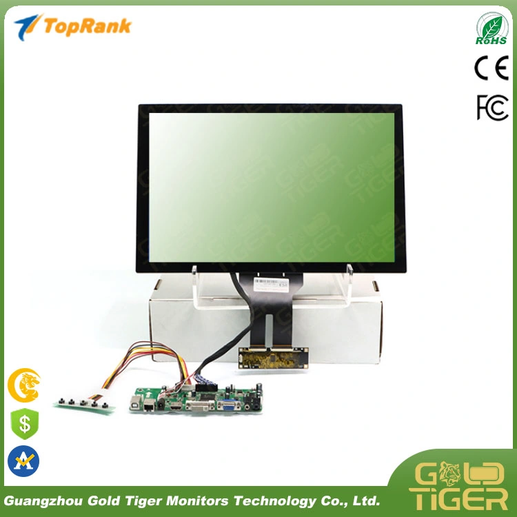 New Design High quality/High cost performance  Wide 22 Inch Infrared USB Touch Screen LCD Monitor with Black Metal Framing for Advertisement