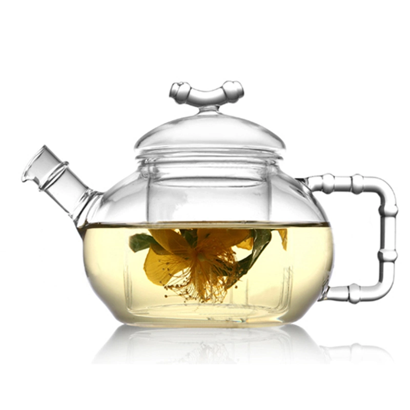 Kitchenware Glass Kettle Teapot with Glass Cups for Tableware