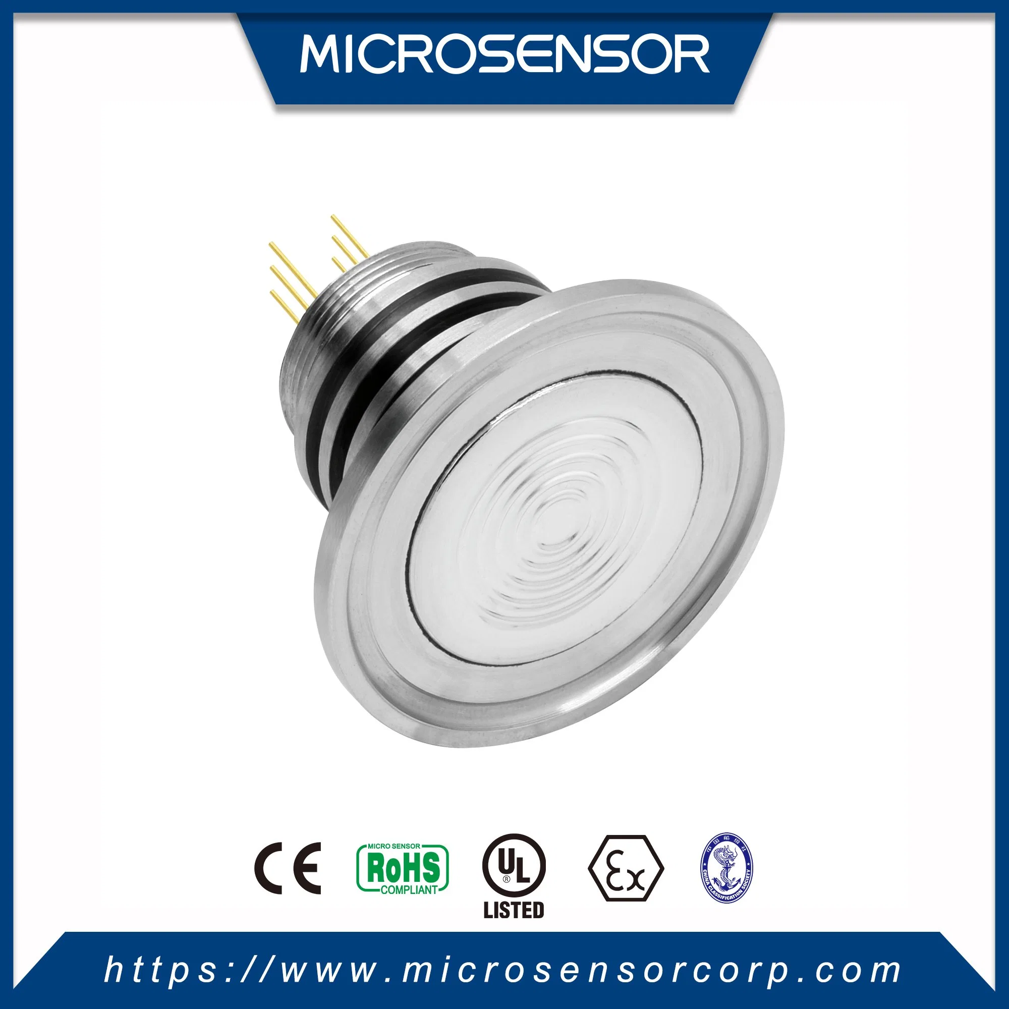 Microsensor MPM280 de calibre absoluto Piezoresistivo sensor de presión de gas de aire con Conexiones soldadas