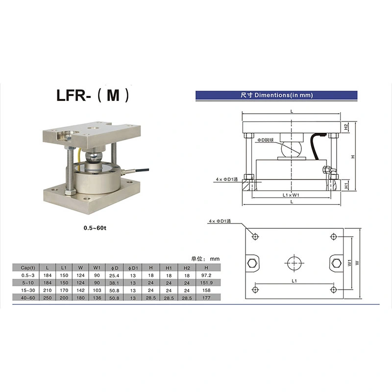 Lfr- (M) 5t báscula de camión habla del sensor de peso el tipo de célula de carga