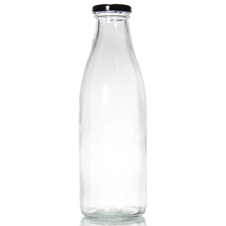 Hot Sale Free Sample 12oz 350ml French Square Glass Bottles for Juice Beverage