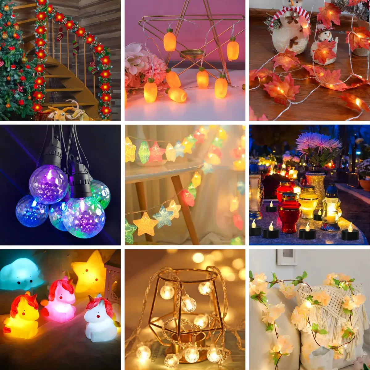 OEM Factory Customized Xmas Decorative Lights Navidad Decor Wholesale Price LED Strip Light Home Decoration Light Christmas Lighting Manufacturer in China