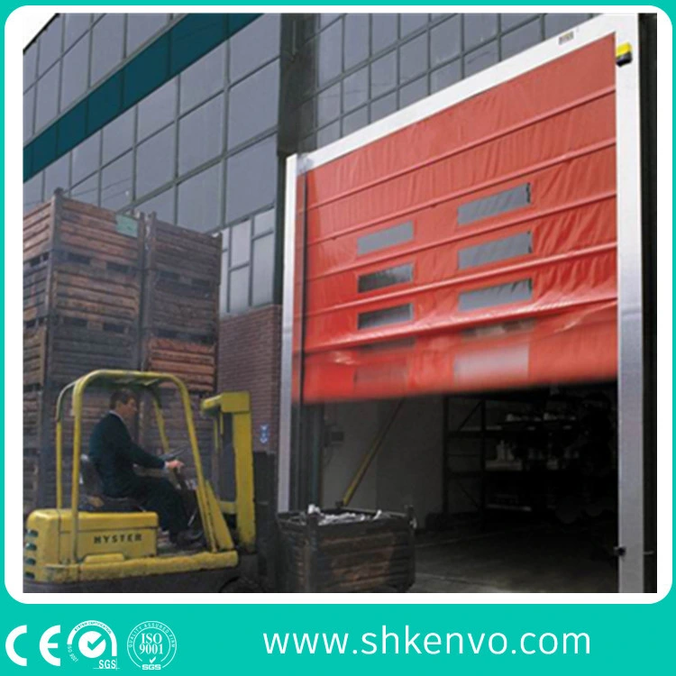 Industrial Large High Speed Fabric Folding up Doors for Factory