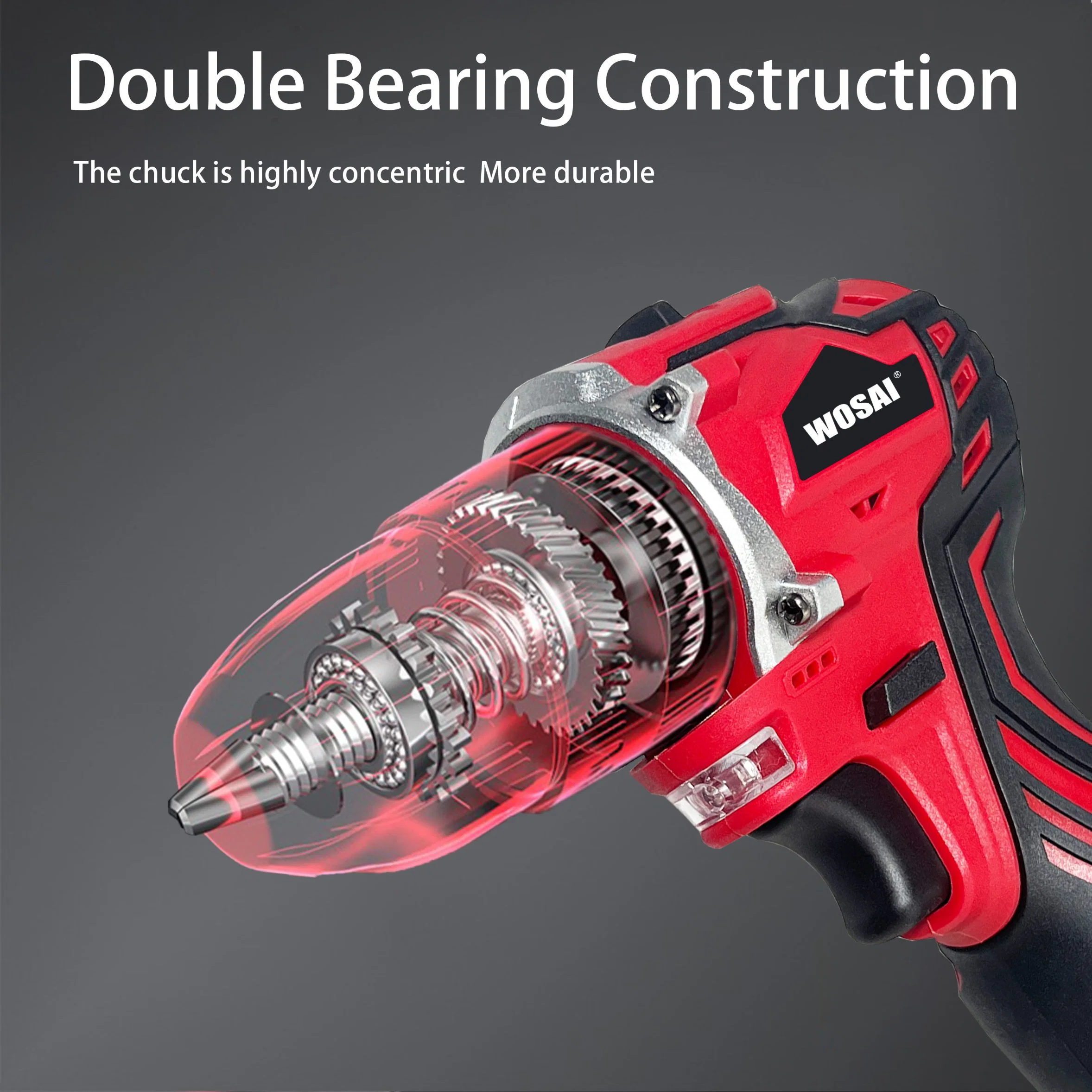 16V Brushless Battery Screwdriver HSS Drill Bit Auger Tools Hardware Power Drill Screw Drilling Machine