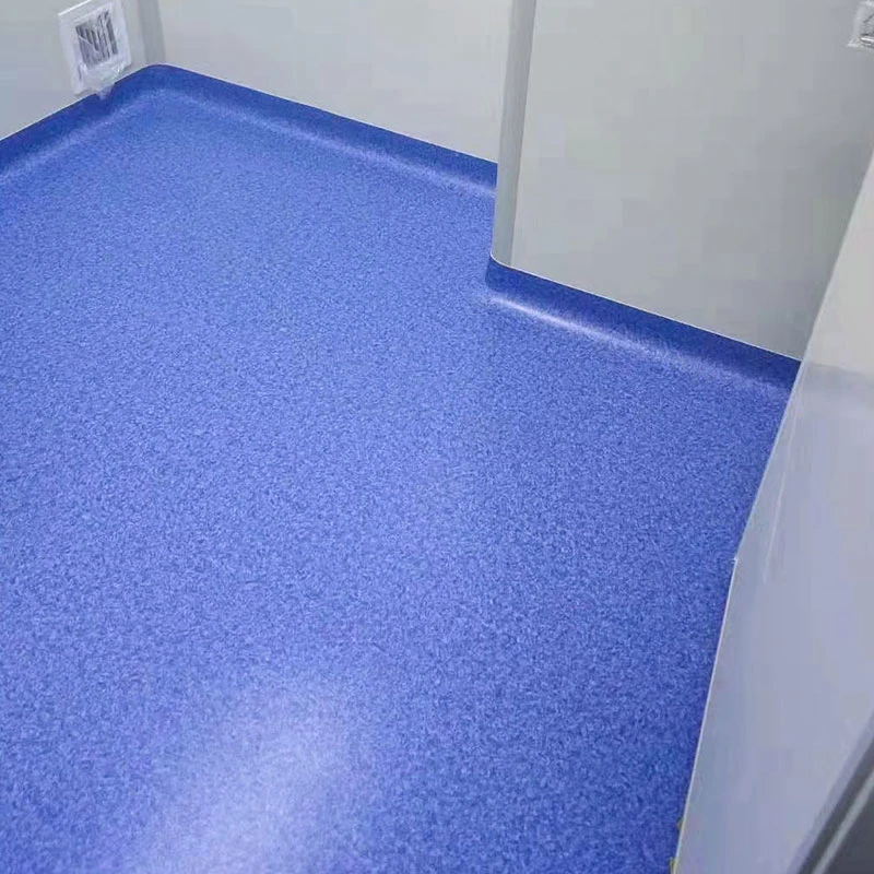 Homogeneous Vinyl Floor Flooring Roll Materials Soft 2mm PVC Industrial Elevator En Roll