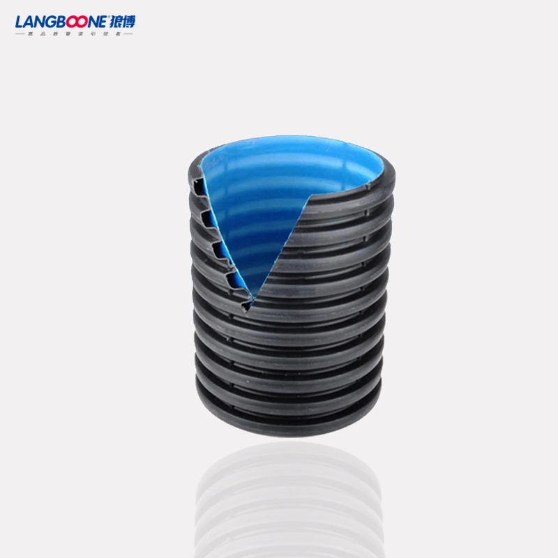 Plastic Double Wall Corrugated HDPE Pipe Sewage Spiral Pipe for Drainage System