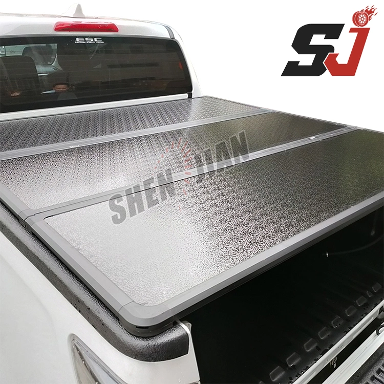 Factory Wholesale Roll up Retractable Folding Cover Hard Tri-Fold Tonneau Cover for Toyota Hilux Vigo Dmax Bt50 Ranger T6 T7 T8 F150