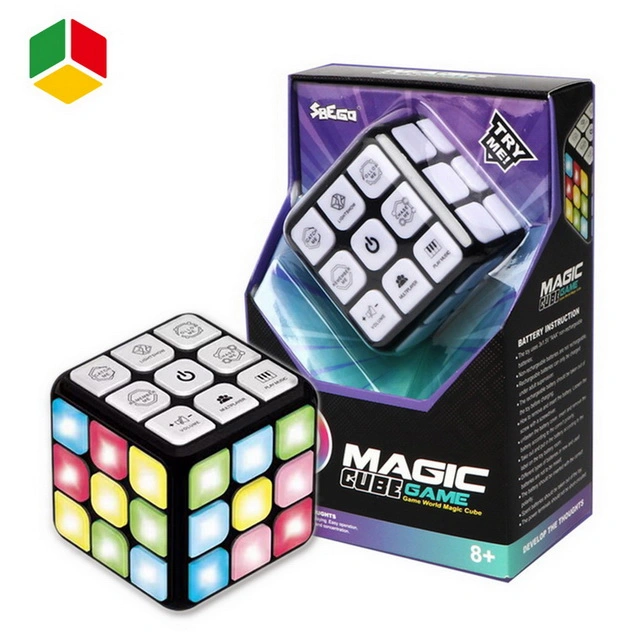 Amazônia QS Venda Quente Produto Haste Intermitente música de brinquedo Pega Puzzle Game Cube cérebro de memória de Promoção de formação Dom mágico de plástico Puzzle Cube brinquedos para crianças