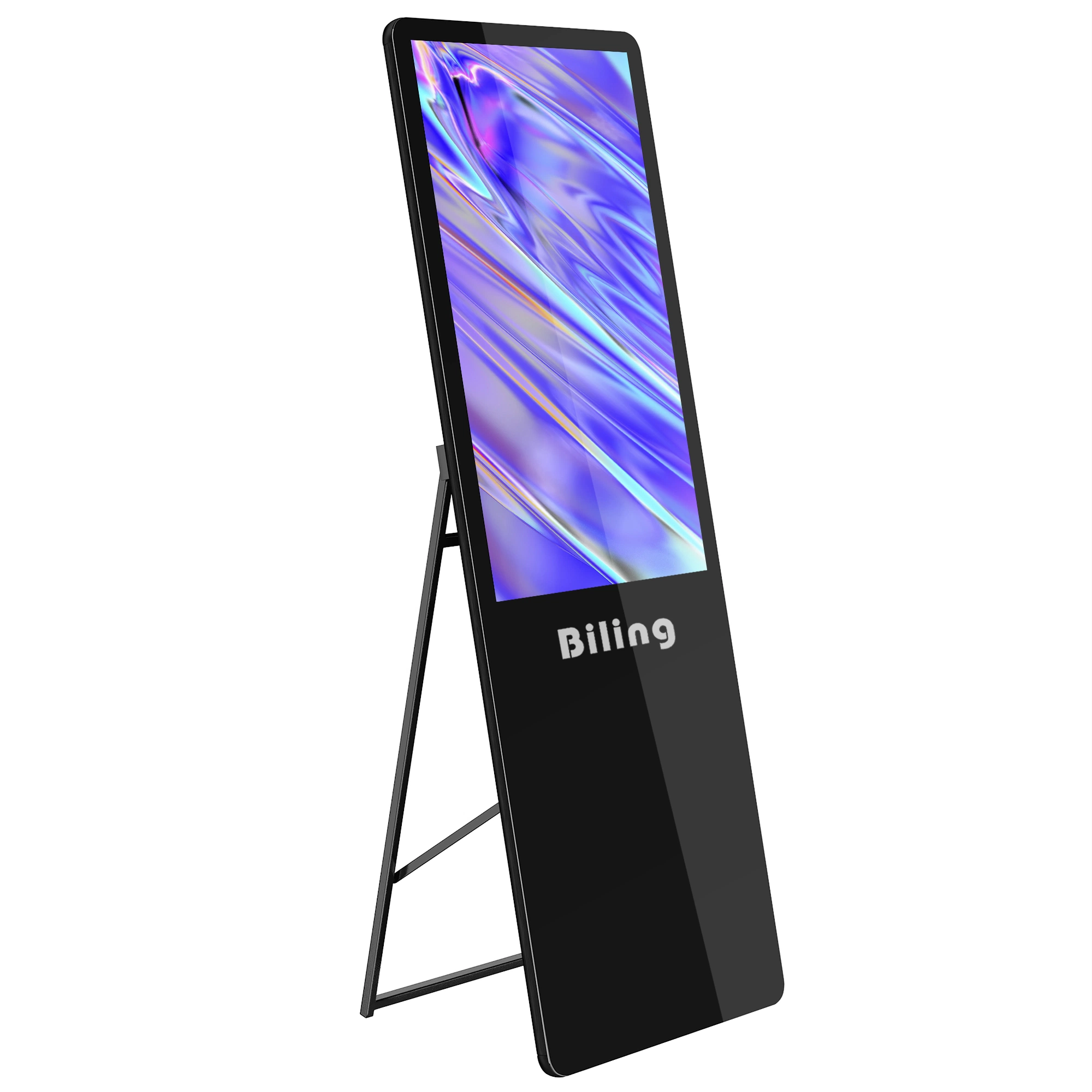 Portable LCD Digital Signage 43 Inch Wall Video Shopping Cart Advertising Sign Holder LCD Screen LED Display for Advertising