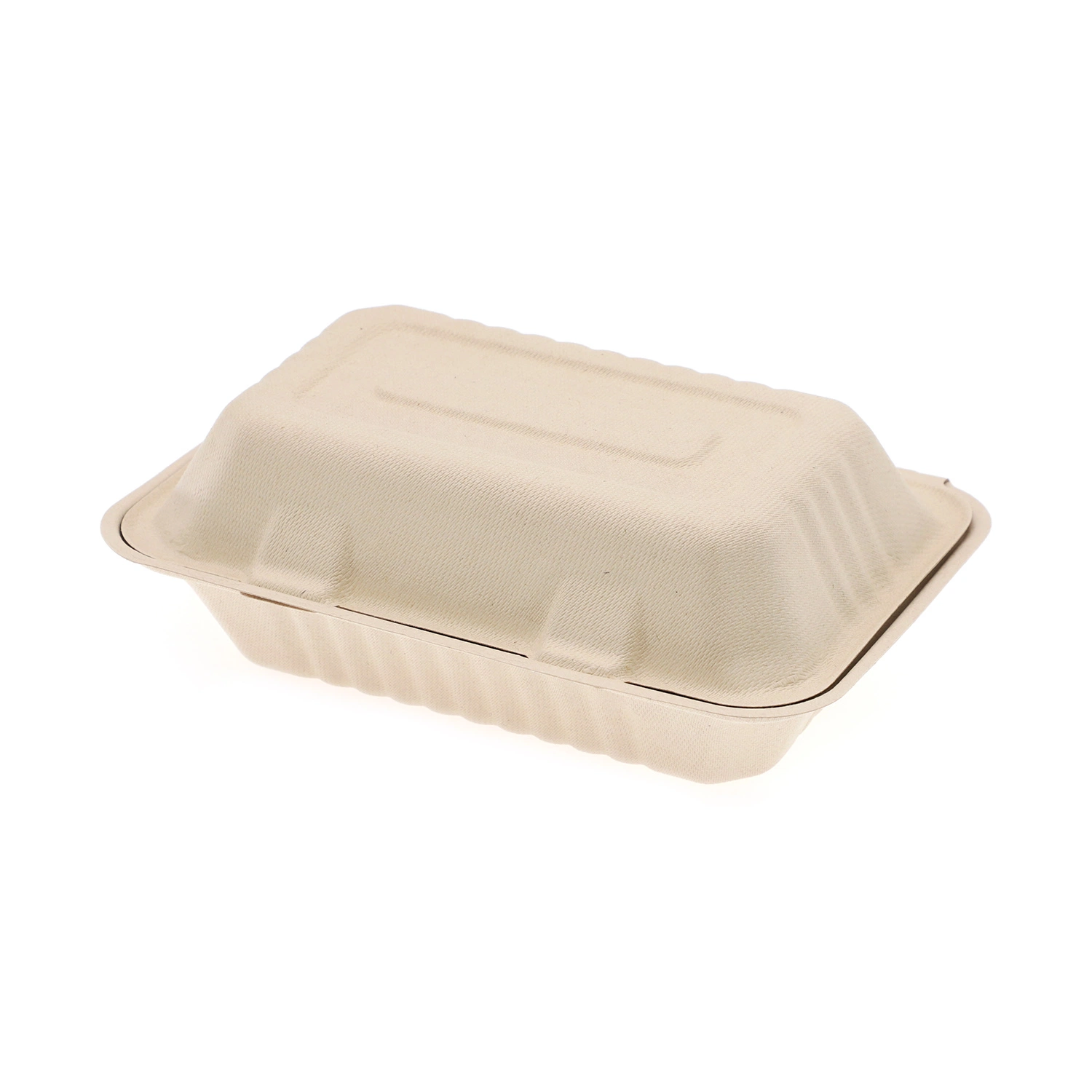 Compostable bagazo de caña Clamshell Restaurante suministro comida para llevar Embalaje Cajas Contenedores