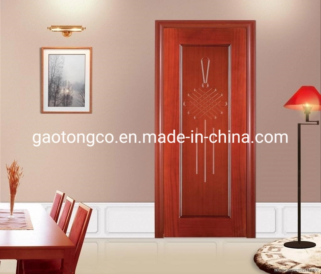 Modern Luxury PVC Melamine Veneer Interior Wooden Doors for Bathroom or Bedroom