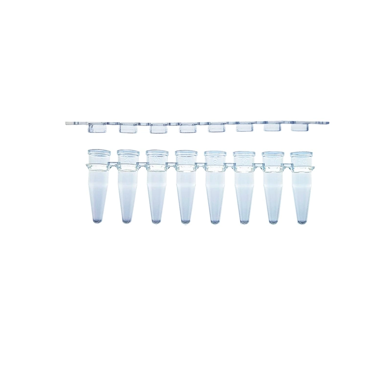 Medical Disposable 0.2ml 8-PC PCR Strip Centrifuge Tube PCR Strip for Lab