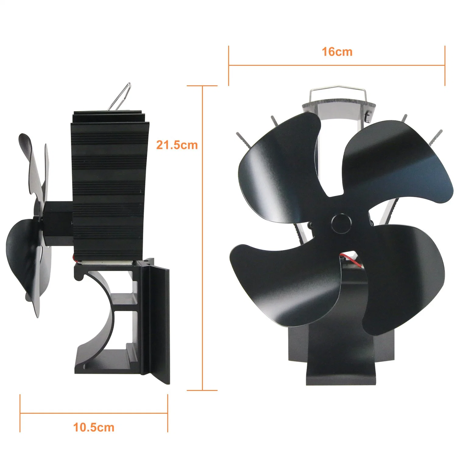 Upgraded High Efficiency Low Consumption No Battery Stove Fan