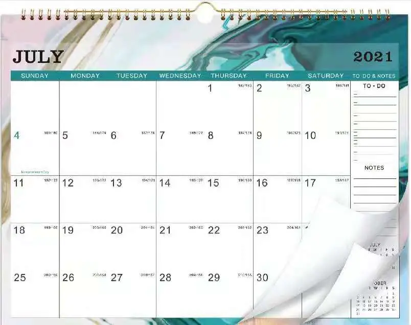 Customized Calendar Yearly Calendar Advertising Wall Calendar Office Supply Wall Calendar