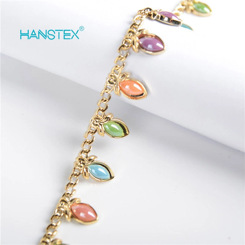 Hans Cheap Price Gorgeous Rhinestone Chains for Shoes Boots Decoration