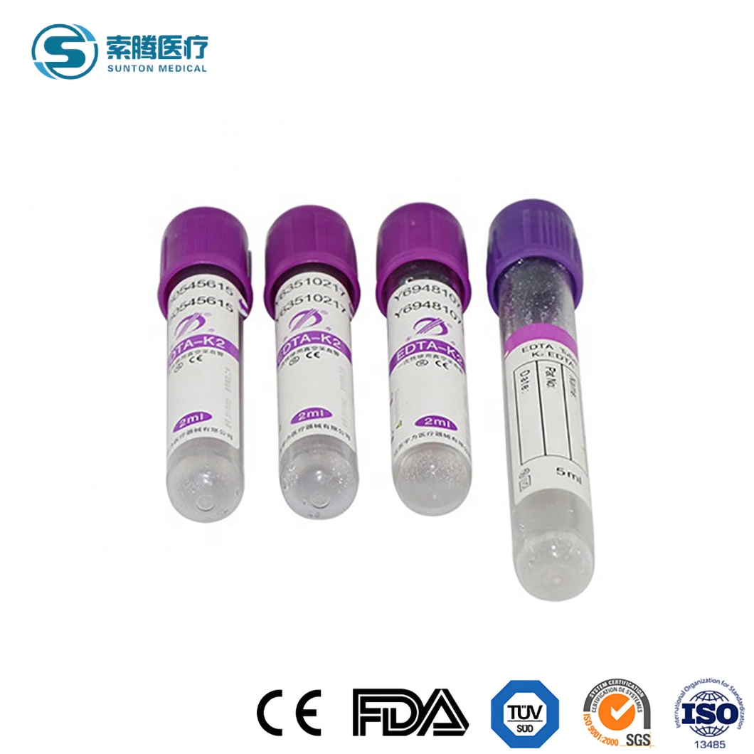 Sunton Sample Available Disposable Vacuum Blood Tube China Medical Use Vacuum Blood Collection Tube Factory Wholesale/Supplier Custom Oxalate Vacuum Blood Tube