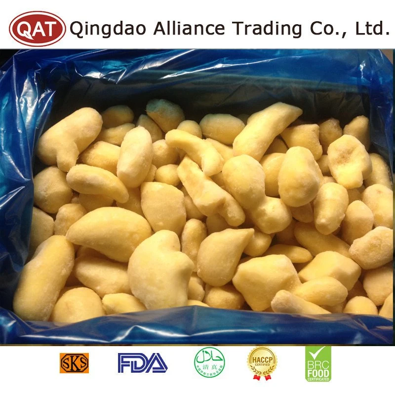 IQF pelados congelados IQF Gengibre Gengibre descascada e cortada em cubos/todo/purê com Certificado Kosher