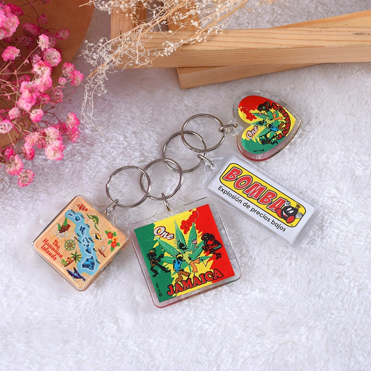 2021 Trending Make Your Own Design Custom Printed Acrylic Keychain/ Custom Printed Acrylic Charms