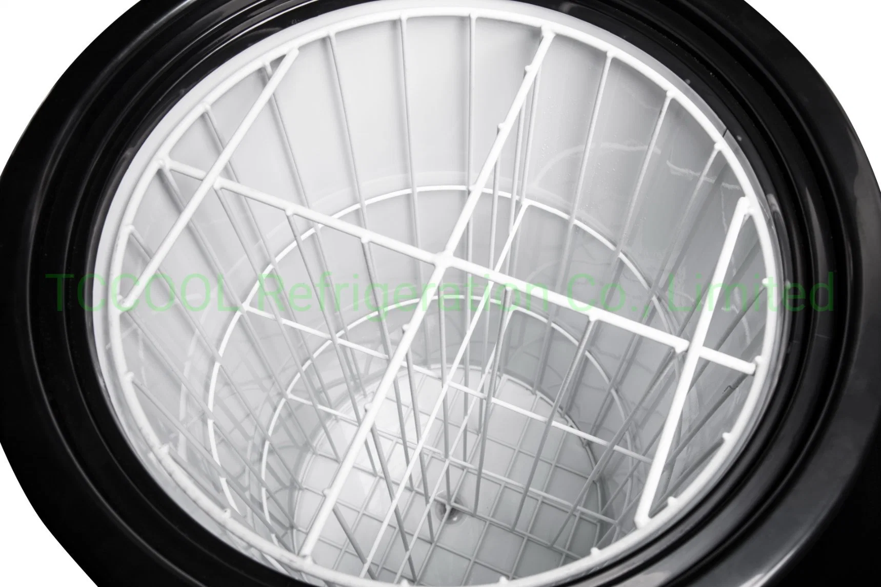 50L Capacity Glass Top Fan Cooling Can Refrigerator