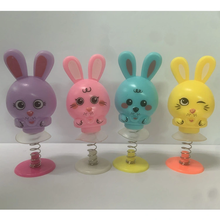 Vending Capsule Easter Bunny Plastic Small Jumping Animal Rabbit Toys for Kids