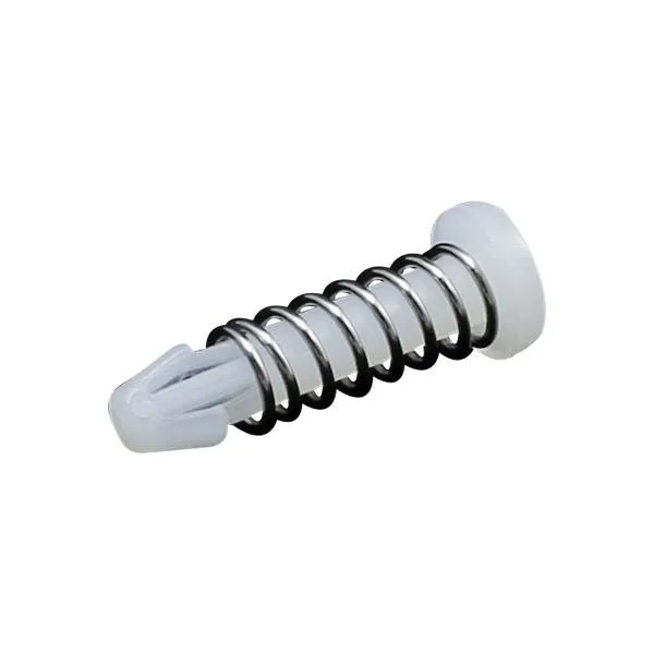 Plastic CPU Fan Rivet Flat Round Head 94V-2, Nylon Injection Snap Push Rivet with Spring Coil