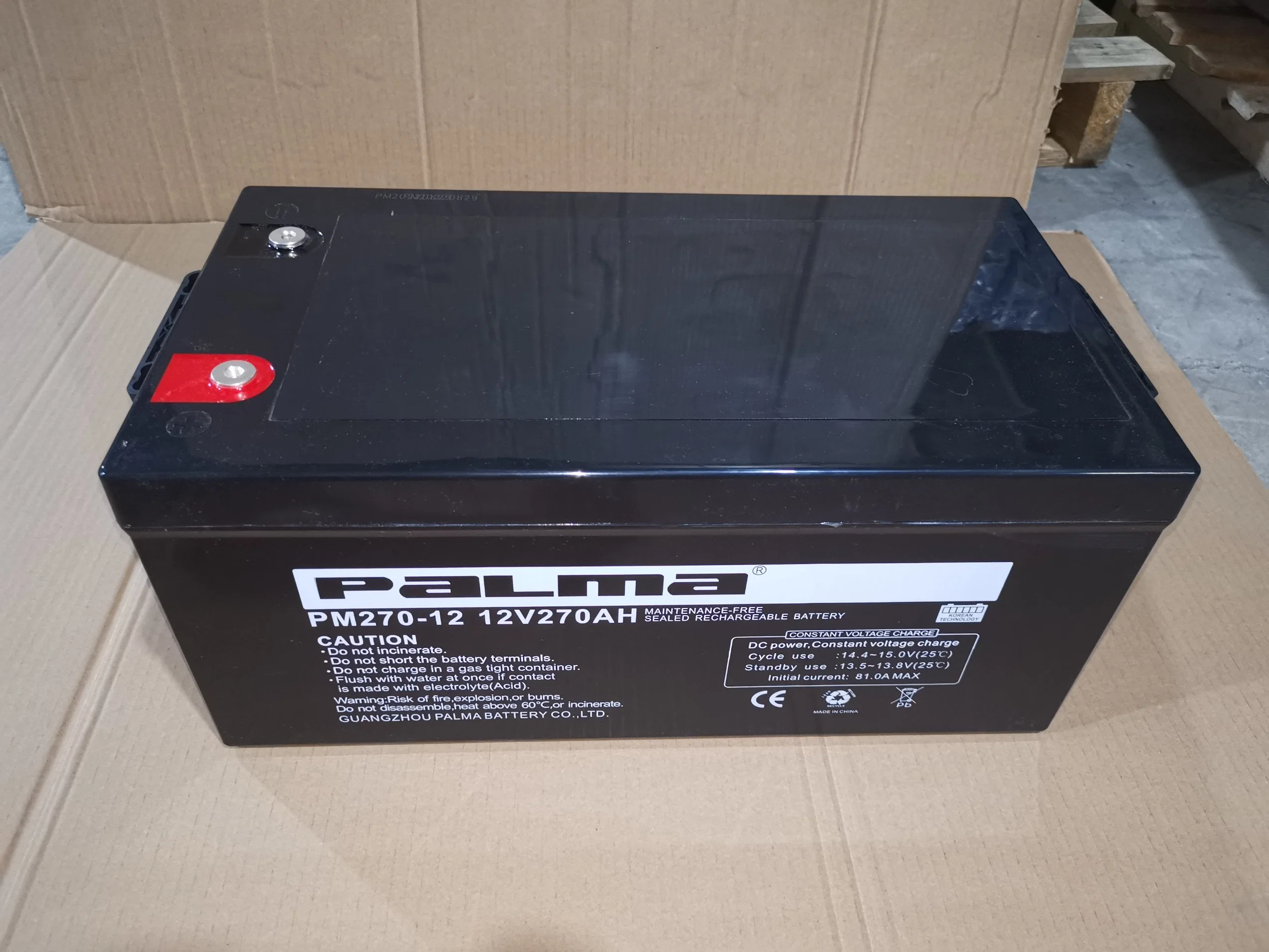 Palma Automotive Battery China Manufacturing JIS80d26L/Nx110-5L	Lead-Acid Battery Voltage قابل للضبط بطارية جل VRLA للتلقائية